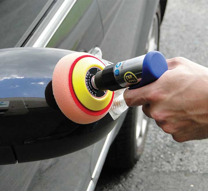 Polissage rétroviseurs automobile - Polisseuse circulaire MINIP3