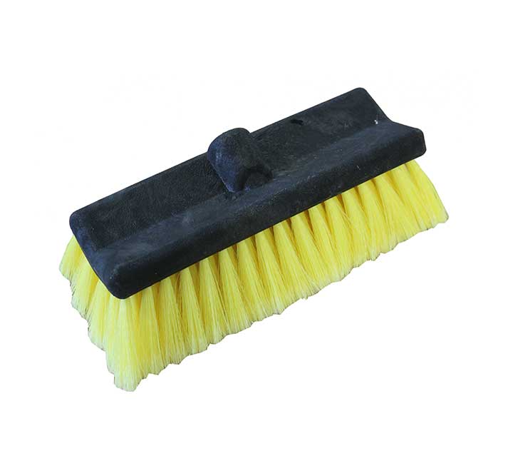 Brosse plastique 1 face 12 cm : brosse voiture poils durs